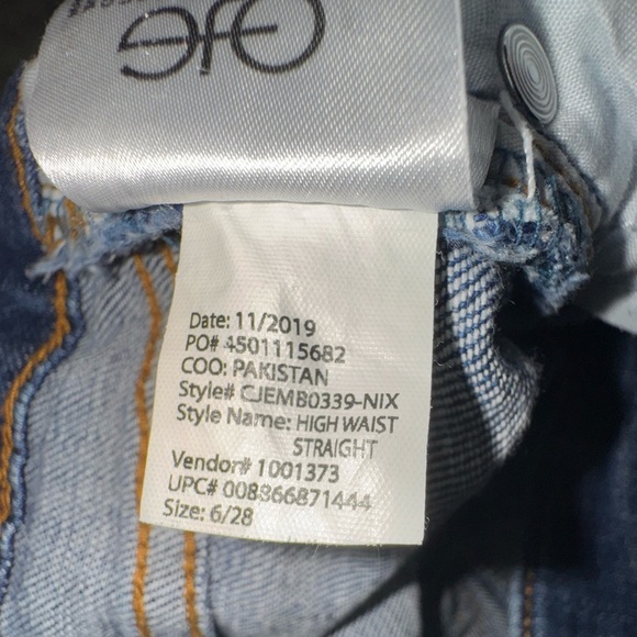 Ella Moss High Waist Straight Jeans Blue Denim. Womens Sz 6/28. VGUC - Picture 14 of 15